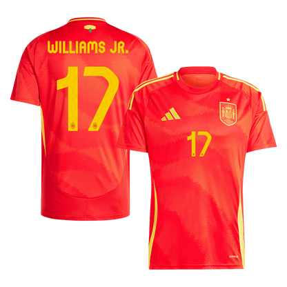 WILLIAMS JR. #17 Spain Home Soccer Jersey Euro