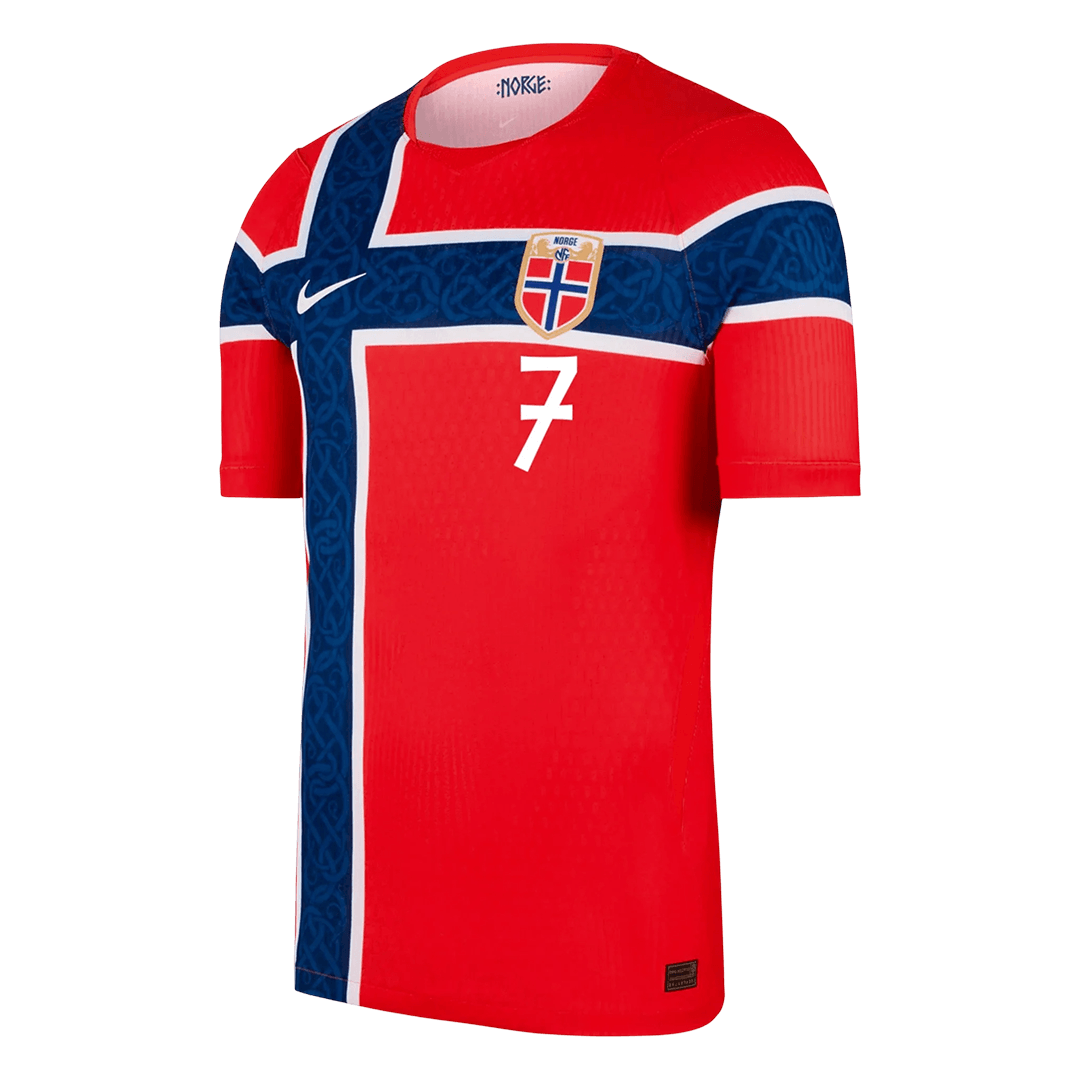 SØRLOTH #7 Norway Home Soccer Jersey 2026 Player Version
