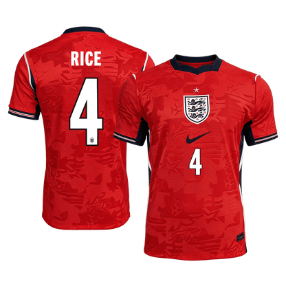 RICE #4 England Away Soccer Jersey 2026 Player Version