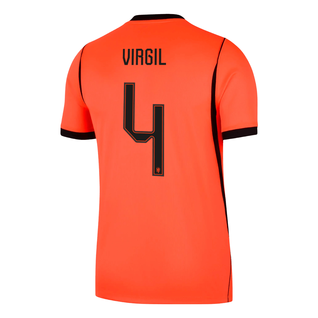 VIRGIL #4 Netherlands Home Soccer Jersey 2026