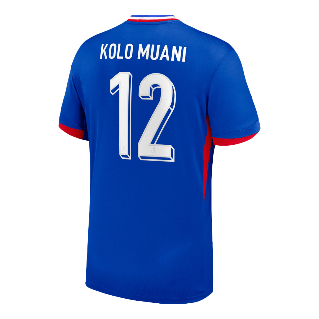 KOLO MUANI #12 France Home Soccer Jersey