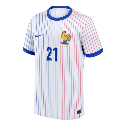 L.HERNANDEZ #21 France Away Soccer Jersey