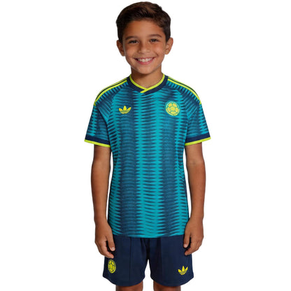 Kids Colombia Away Soccer Kit 2026 World Cup Jersey