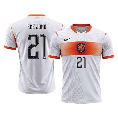 F.DE JONG #21 Netherlands Away Soccer Jersey 2026 Player Version