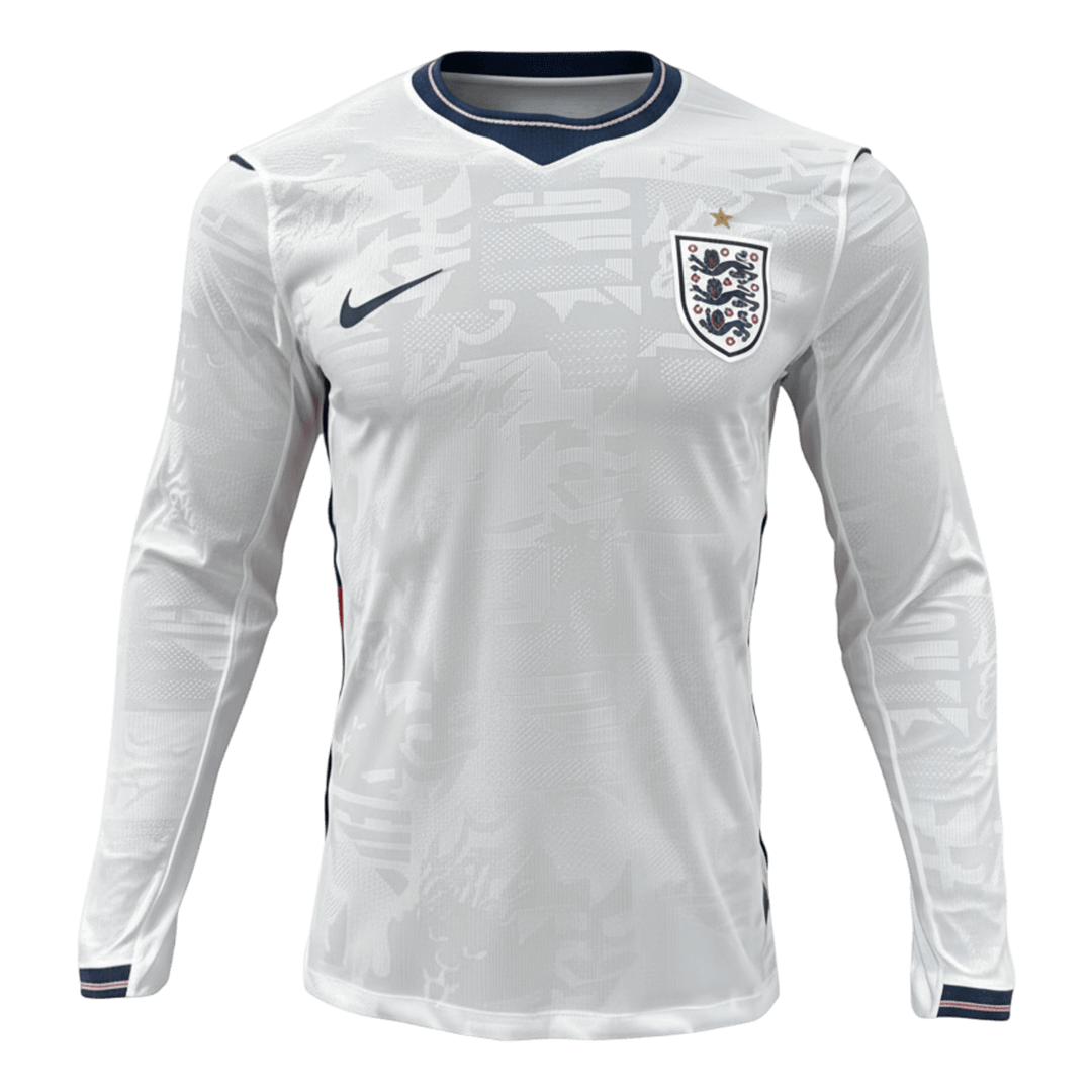 England Home Long Sleeve Soccer Jersey 2026