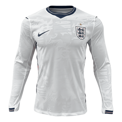 England Home Long Sleeve Soccer Jersey 2026