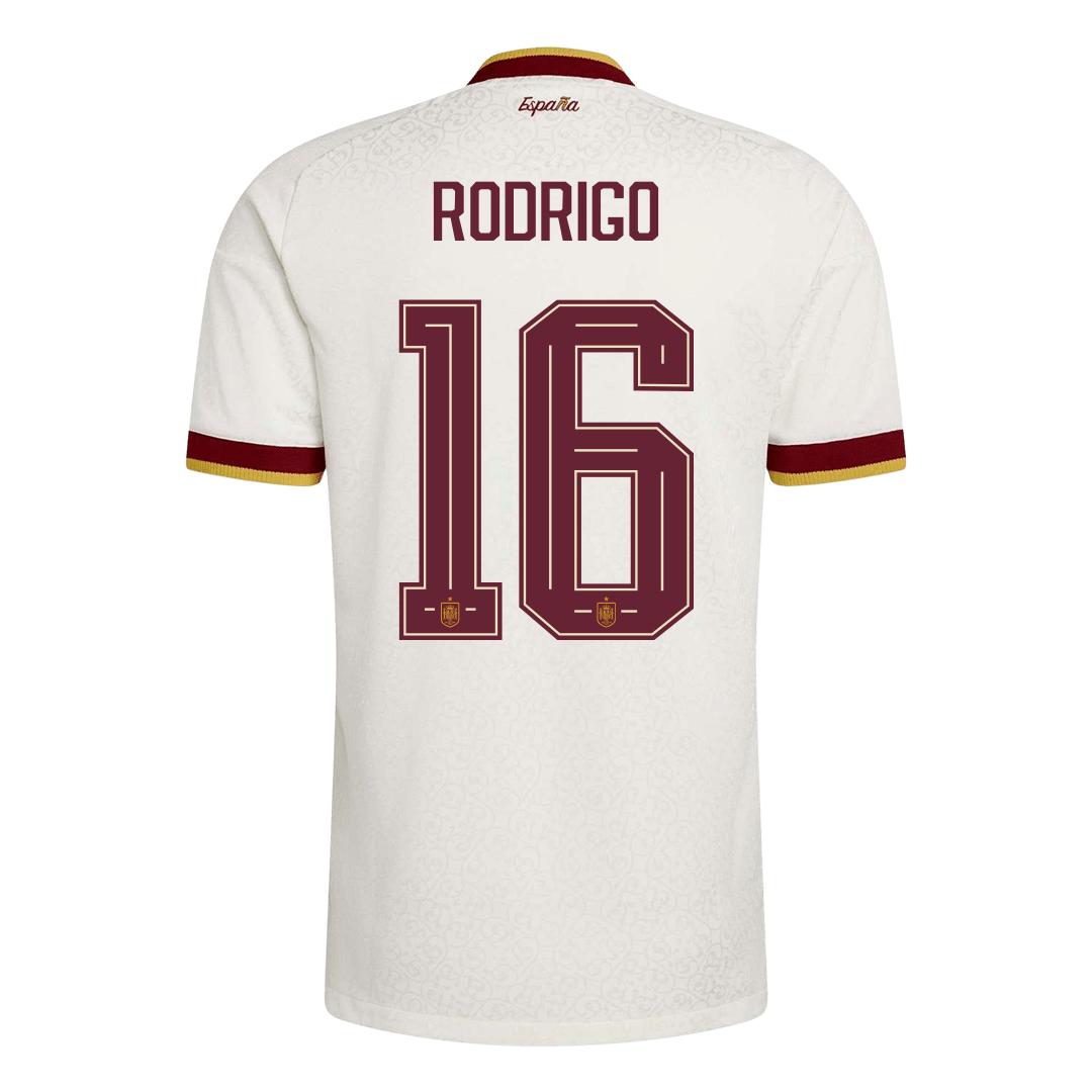 RODRIGO #16 Spain Away Soccer Jersey 2026 Player Version