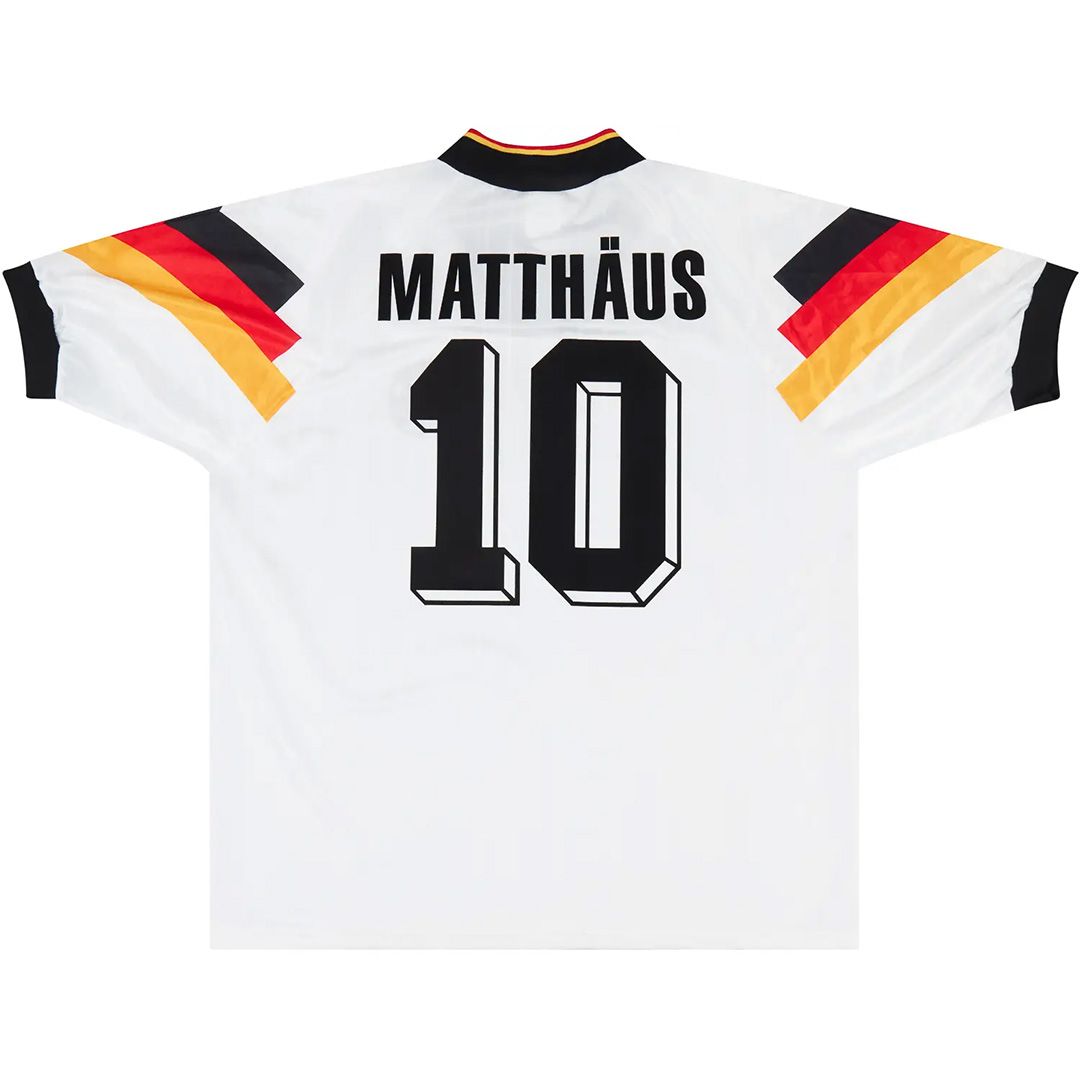 MATTHAUS #10 Retro Germany Home Jersey 1992