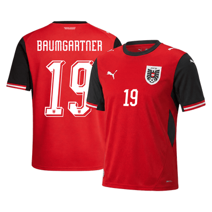 BAUMGARTNER #19 Austria Home 2026 World Cup Jersey