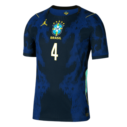 MARQUINHOS #4 Brazil Away Soccer Jersey 2026 Player Version