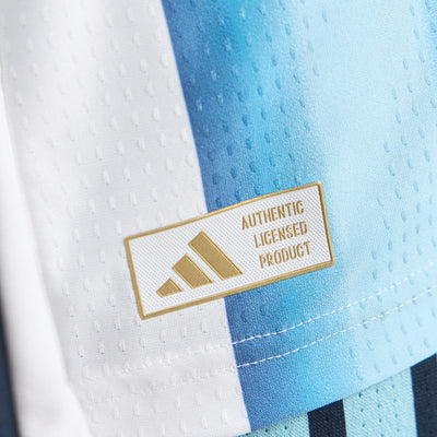 Argentina 26 Home Authentic Long Sleeve Jersey