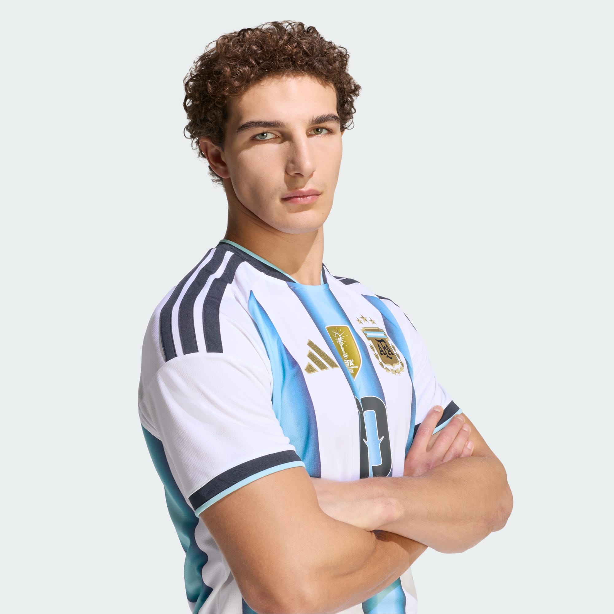 Argentina 26 Home Messi Jersey