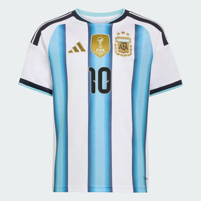 Argentina 26 Home Messi Kids Jersey