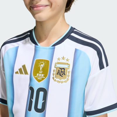 Argentina 26 Home Messi Kids Jersey