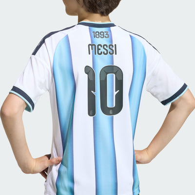 Argentina 26 Home Messi Kids Jersey