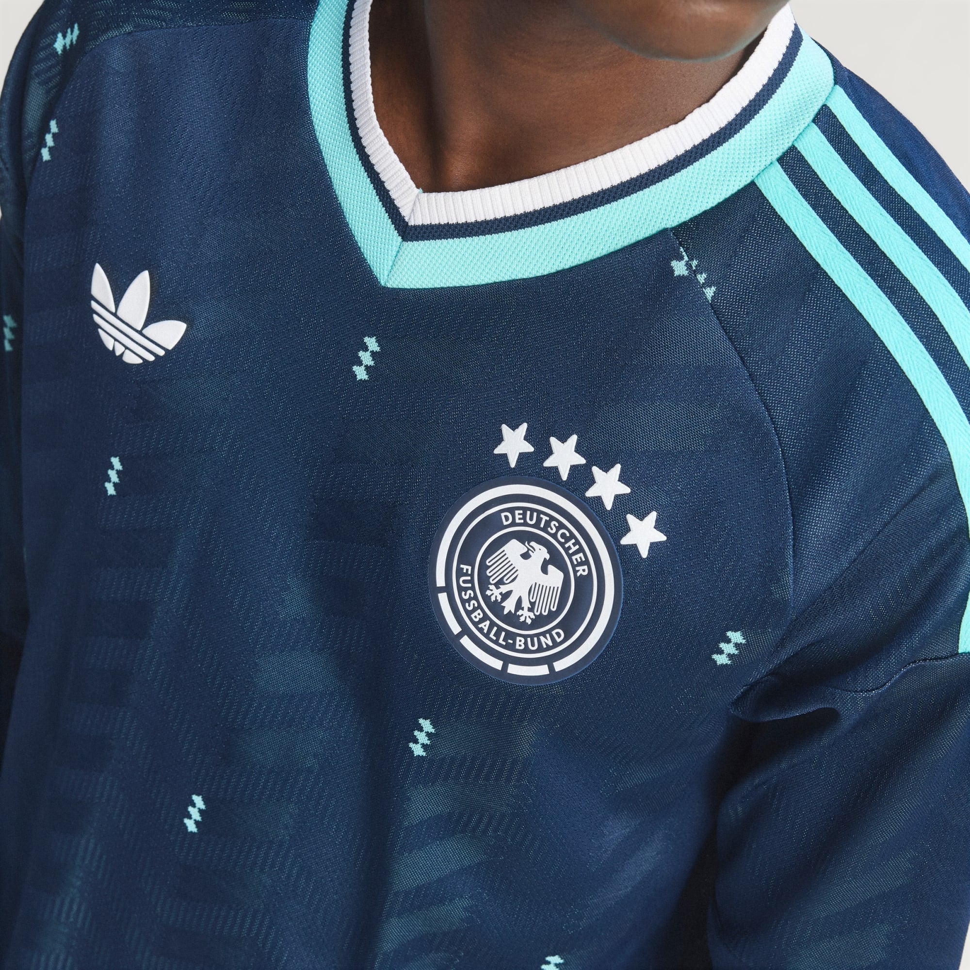 Germany 26 Away Authentic Long Sleeve Jersey