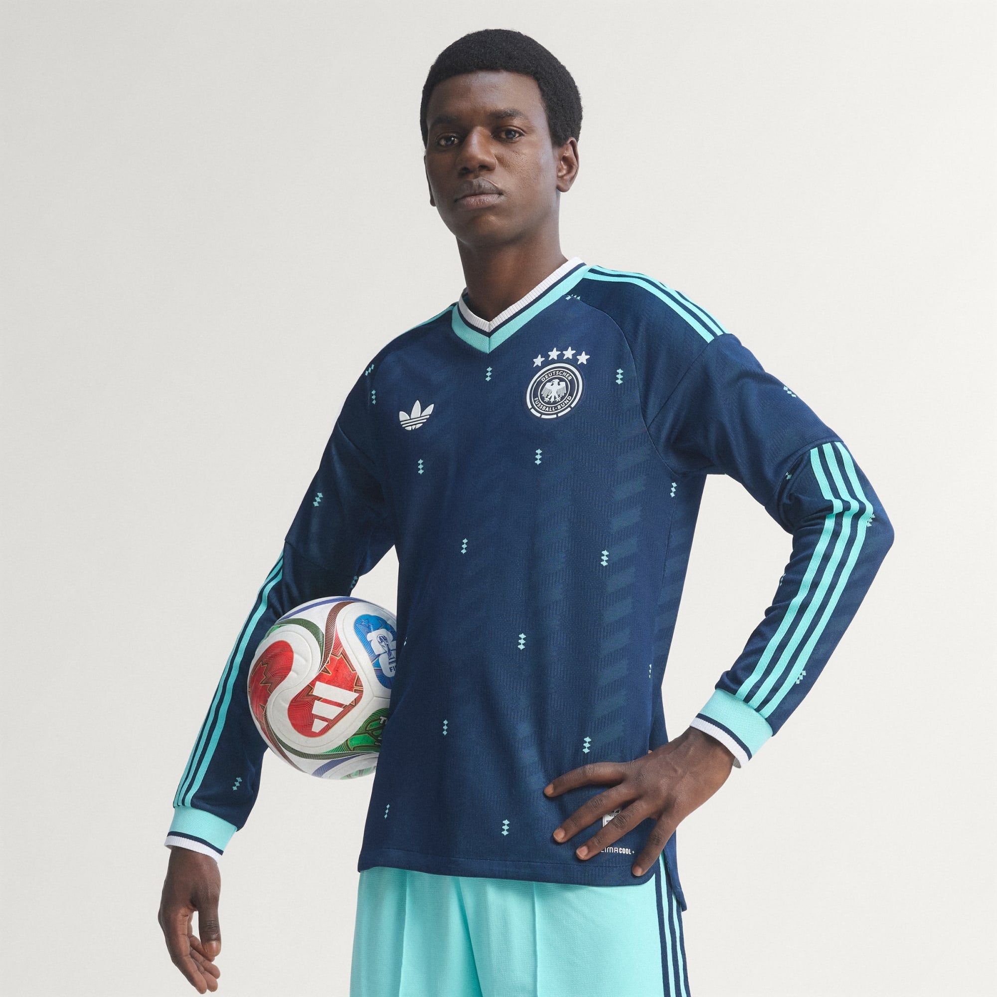 Germany 26 Away Authentic Long Sleeve Jersey