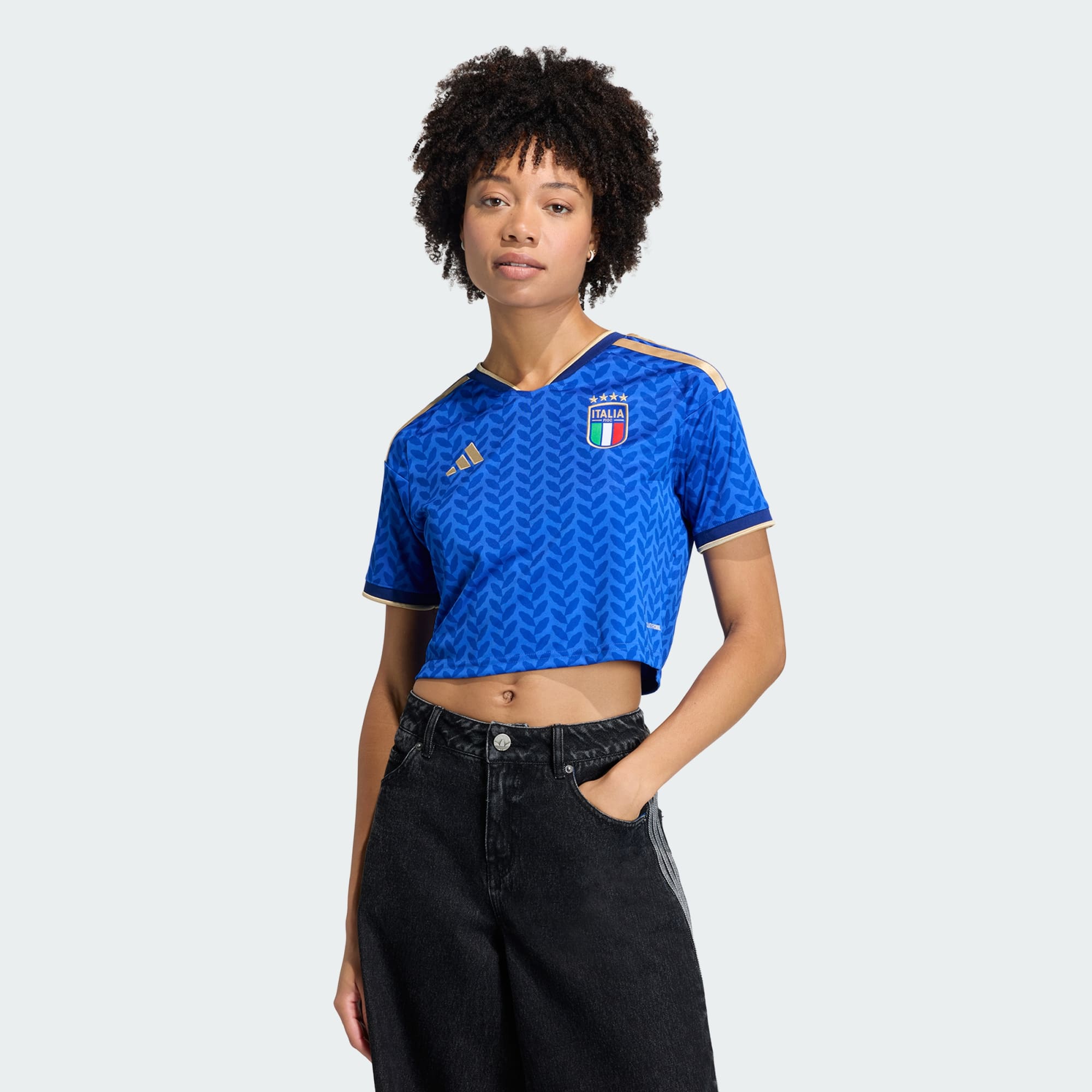 Italy 26 Home Cropped Jersey