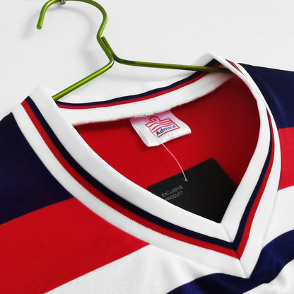 PSG 2001/02 Home Retro Football Shirt - Navy classic soccer jersey by Nike side or back view