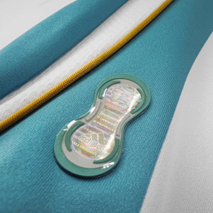PSG 2001/02 Home Retro Football Shirt - close up details of Navy Nike retro kit