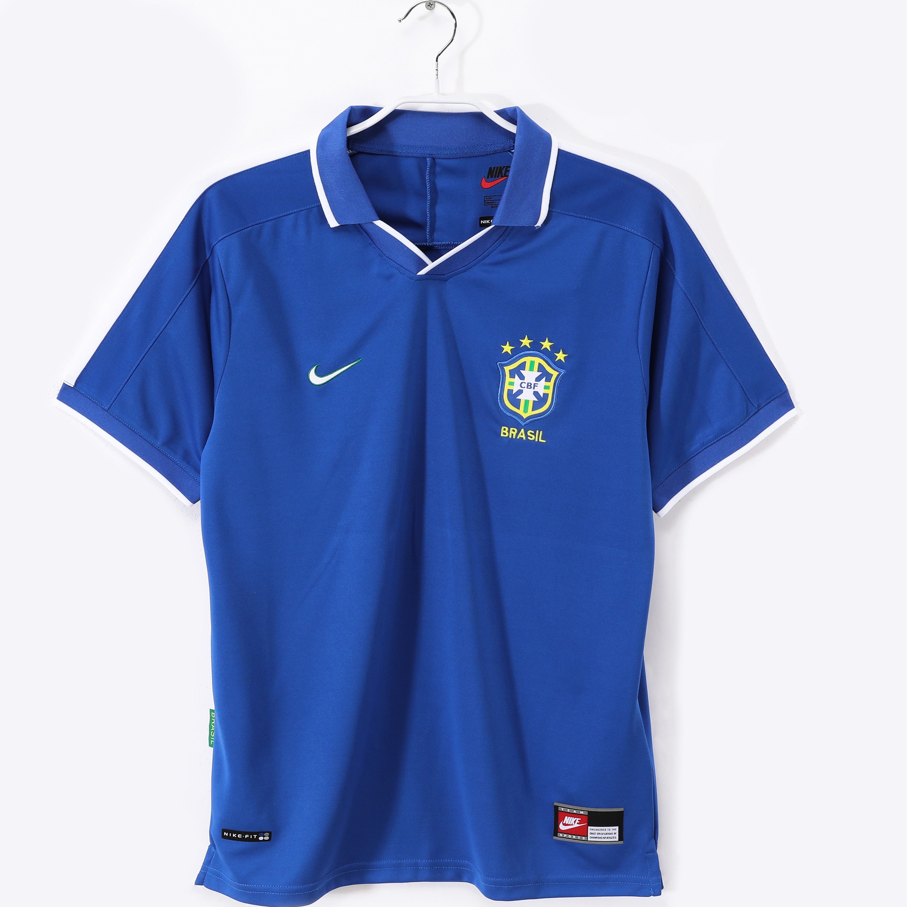 PSG 2001/02 Home Retro Football Shirt - Navy Nike classic football shirt front view