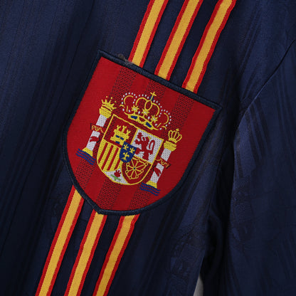 PSG 2001/02 Home Retro Football Shirt - close up details of Navy Nike retro kit