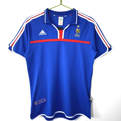 PSG 2001/02 Home Retro Football Shirt - Navy Nike classic football shirt front view