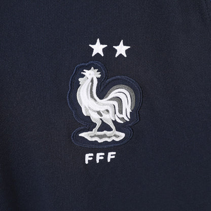 PSG 2001/02 Home Retro Football Shirt - close up details of Navy Nike retro kit