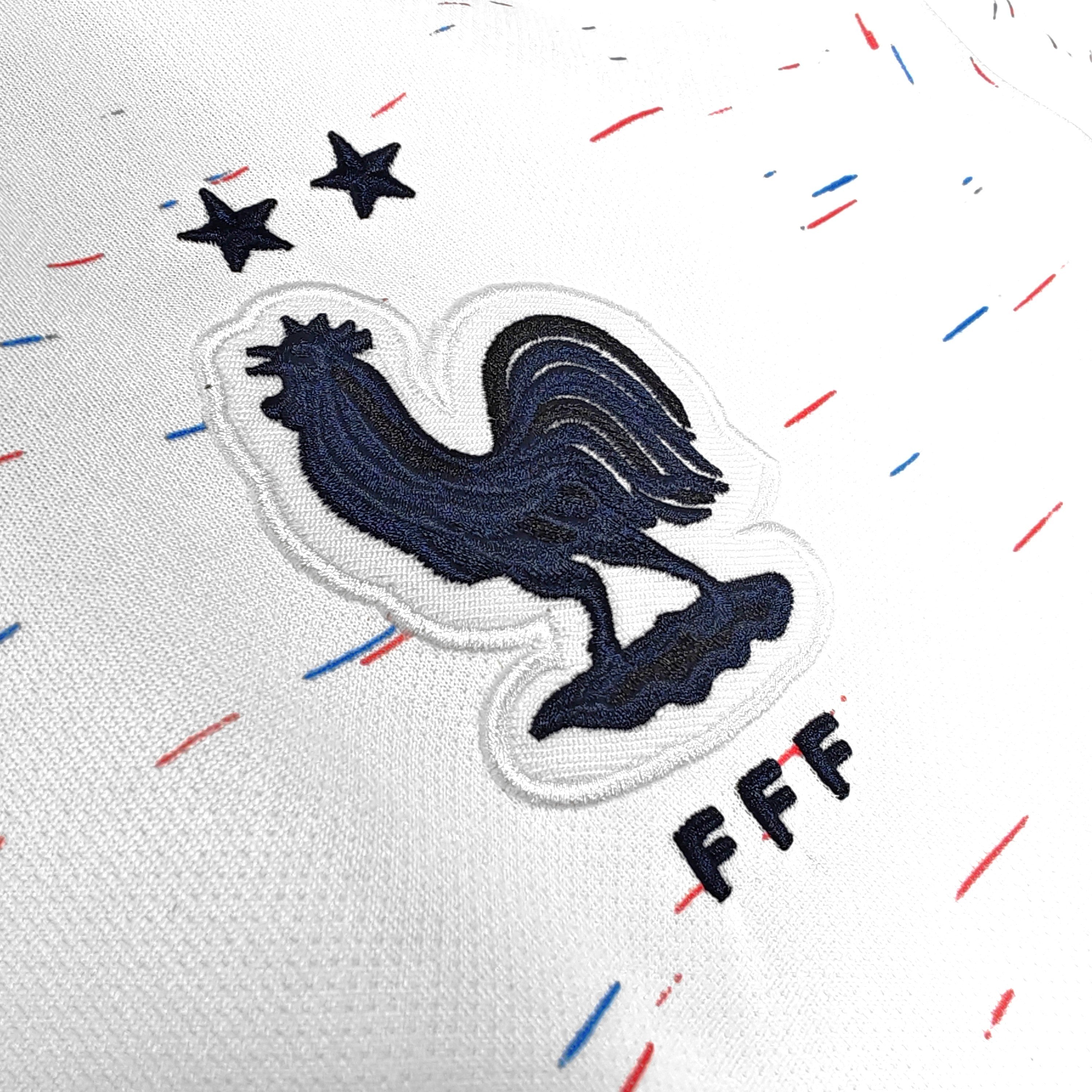 PSG 2001/02 Home Retro Football Shirt - close up details of Navy Nike retro kit