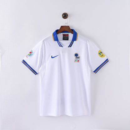 PSG 2001/02 Home Retro Football Shirt - Navy Nike classic football shirt front view