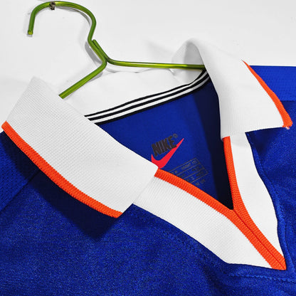 PSG 2001/02 Home Retro Football Shirt - Navy classic soccer jersey by Nike side or back view