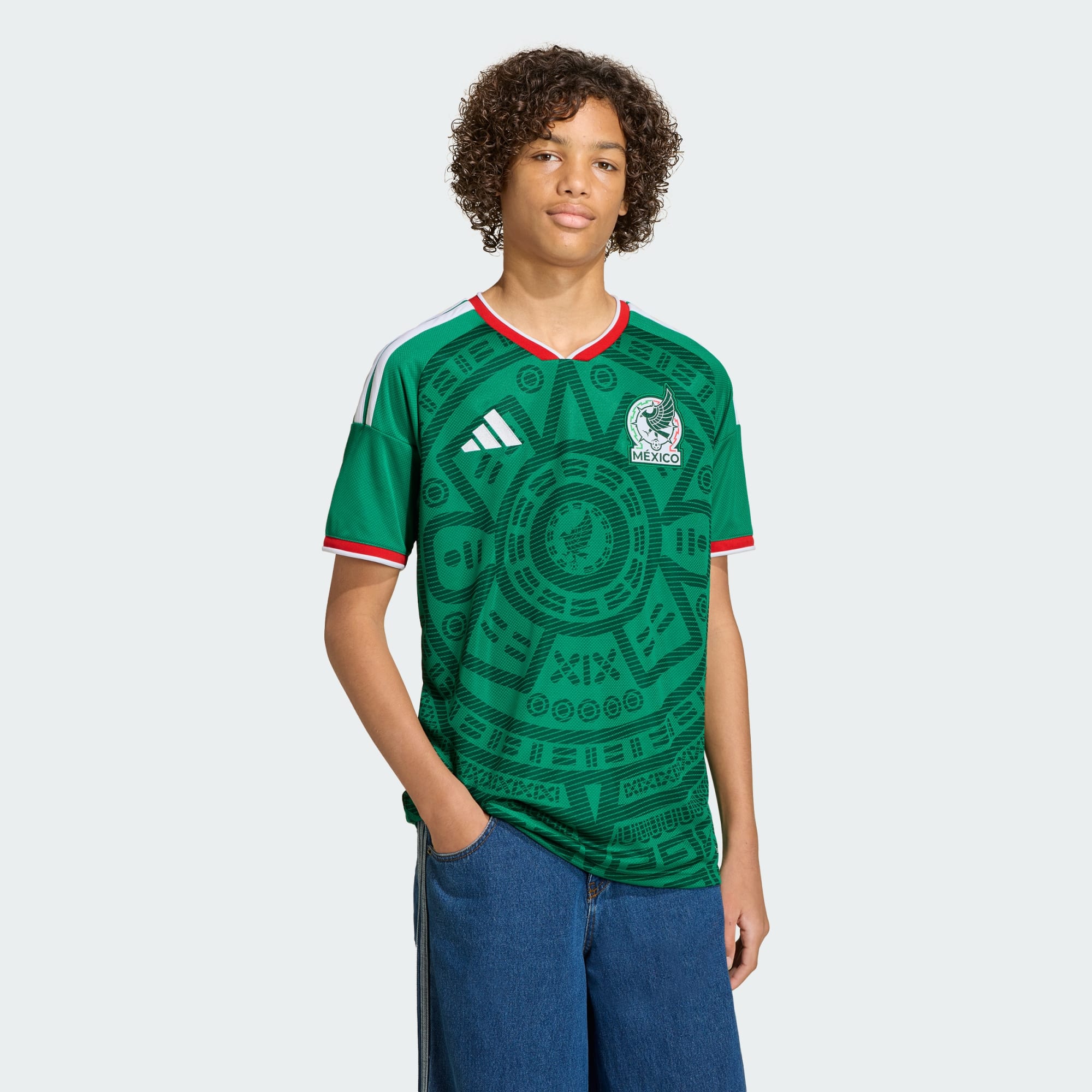 Mexico 26 Home Kids Jersey
