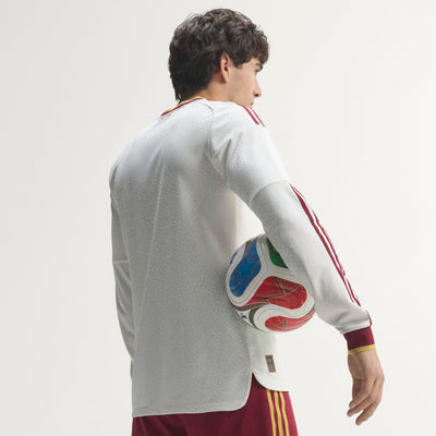 Spain 26 Away Authentic Long Sleeve Jersey