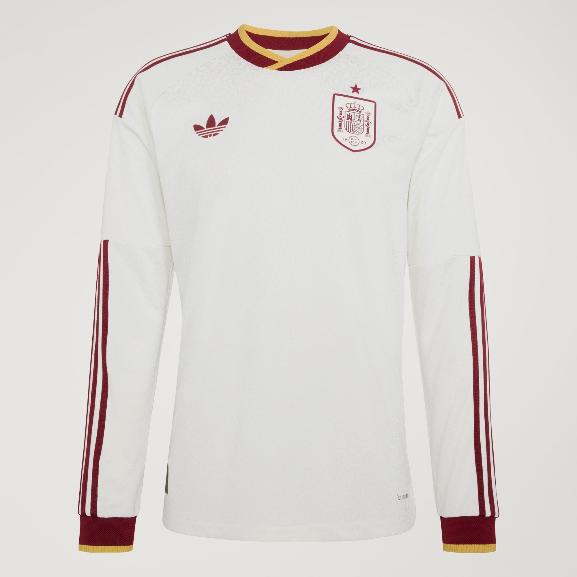 Spain 26 Away Authentic Long Sleeve Jersey