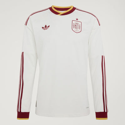 Spain 26 Away Authentic Long Sleeve Jersey