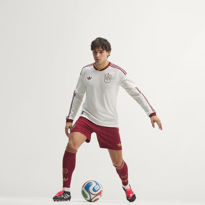 Spain 26 Away Authentic Long Sleeve Jersey