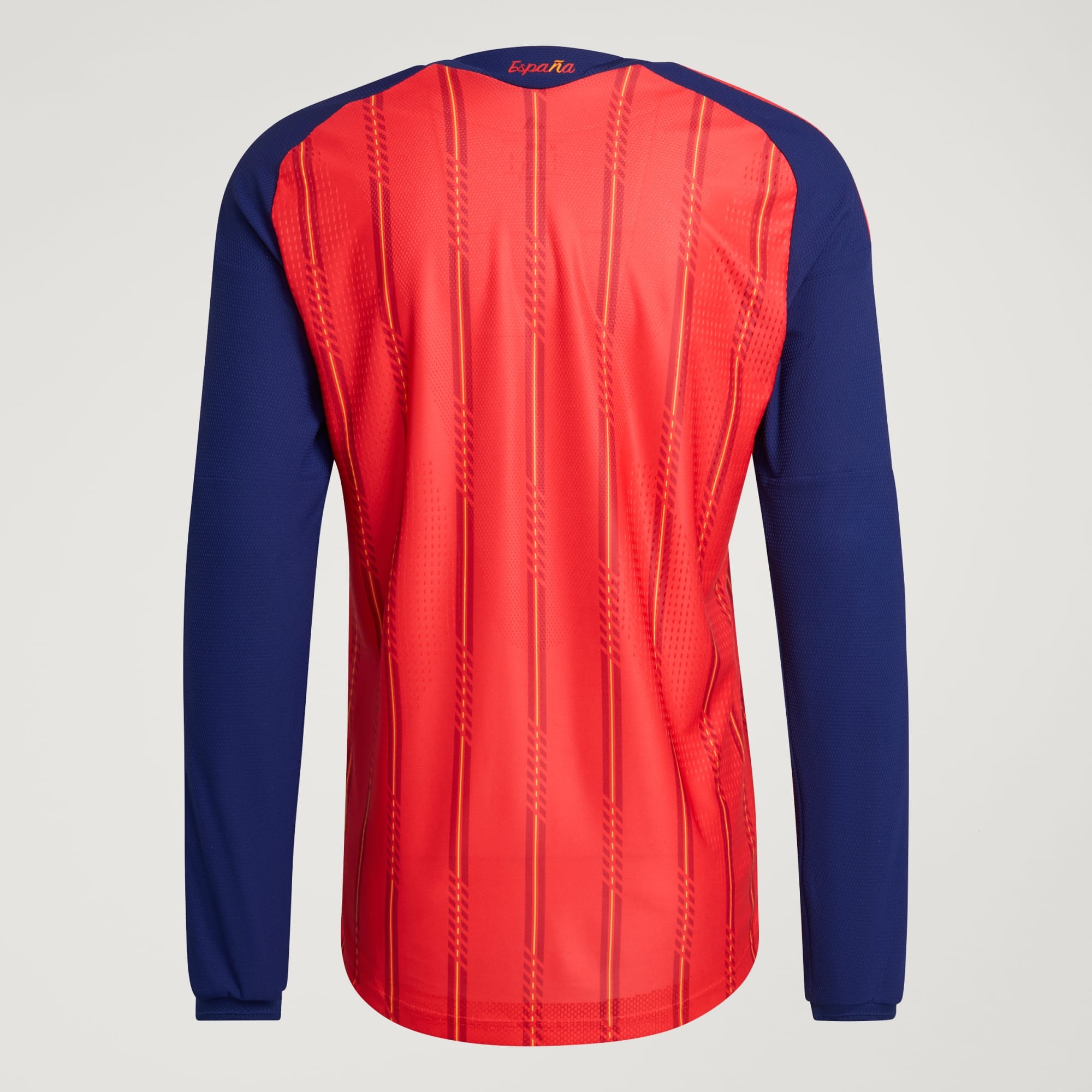 Spain 26 Home Authentic Long Sleeve Jersey