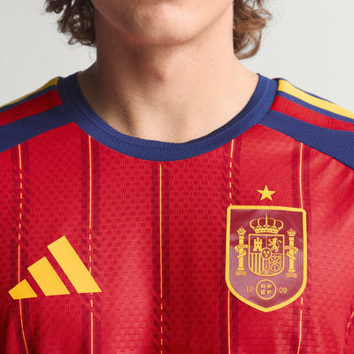 Spain 26 Home Authentic Long Sleeve Jersey