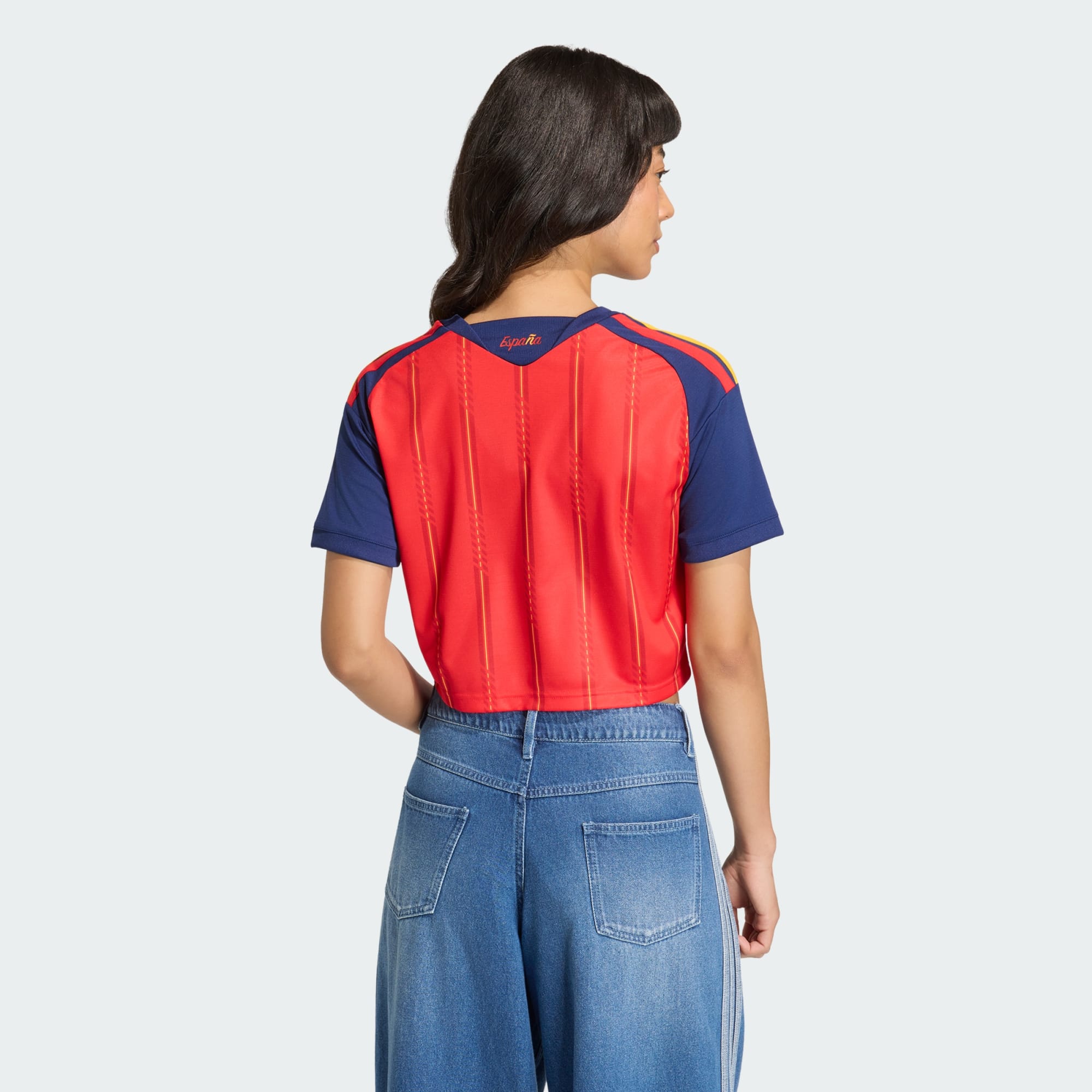 Spain 26 Home Cropped Jersey