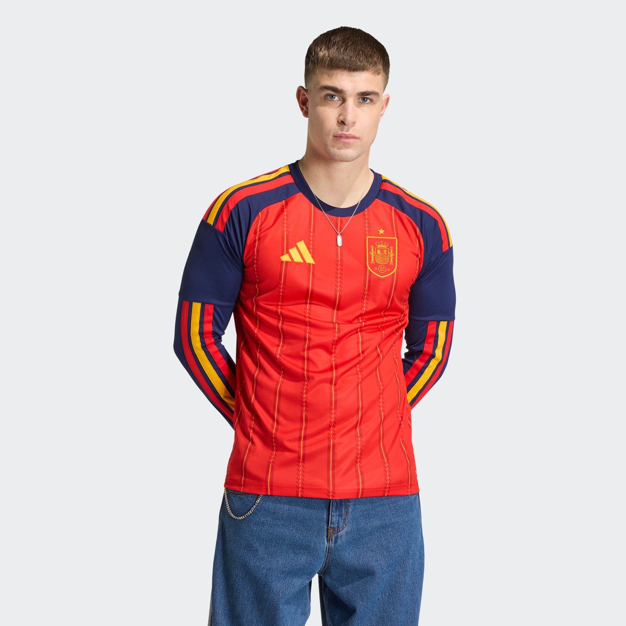Spain 26 Home Long Sleeve Jersey