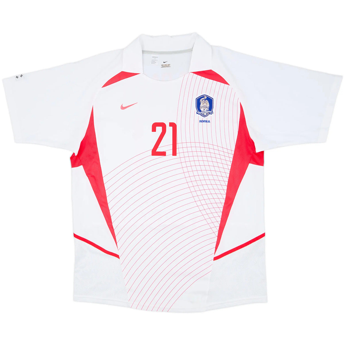 J S Park #21 Retro South Korea Away Jersey World Cup 2002