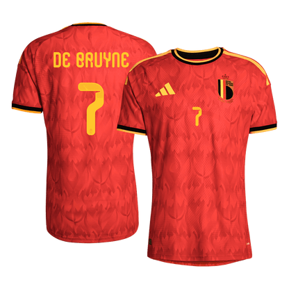 DE BRUYNE #7 Belgium Home Soccer Jersey 2026 Player Version