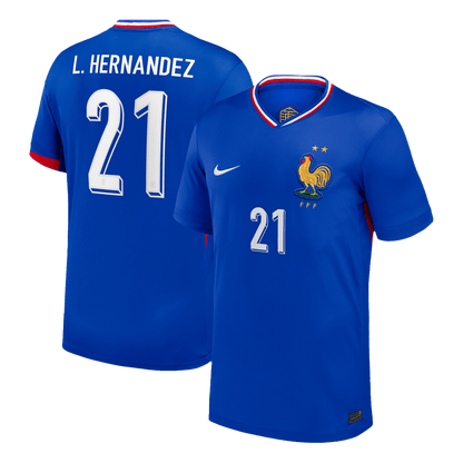 L.Hernandez #21 France Home Soccer Jersey
