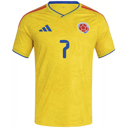 Luis Diaz #7 Colombia Home 2026 World Cup Jersey