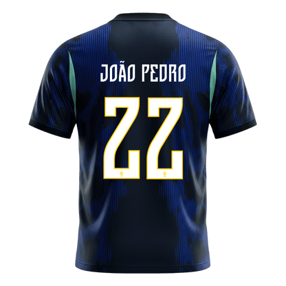 JOÃO PEDRO #22 Brazil Away Soccer Jersey 2026