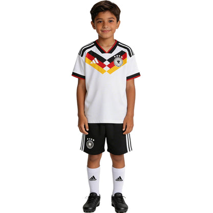 Kids Germany Home Full Soccer Kit 2026 World Cup Jersey