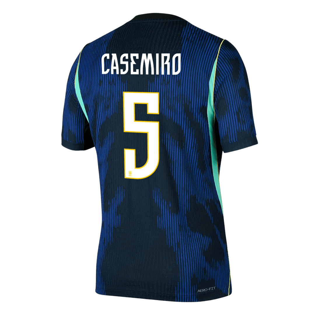 CASEMIRO #5 Brazil Away Soccer Jersey 2026 Player Version