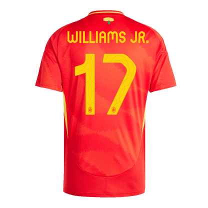 WILLIAMS JR. #17 Spain Home Soccer Jersey Euro
