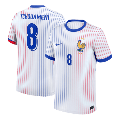 TCHOUAMENI #8 France Away Soccer Jersey