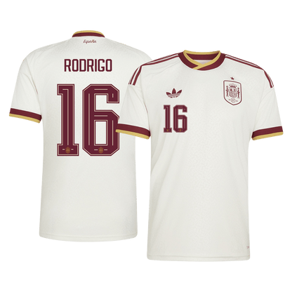 RODRIGO #16 Spain Away Soccer Jersey 2026